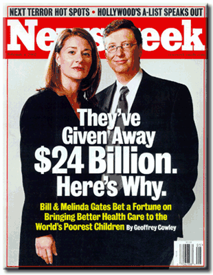 newsweek cover. Bill amp; Melinda Gates