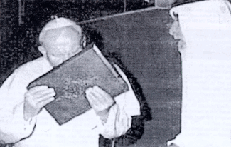 Pope Kisses the Koran