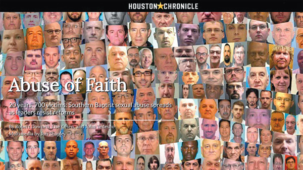 Houston Chronicle and San Antonio Express News expose abuses in the Southern Baptist Convention