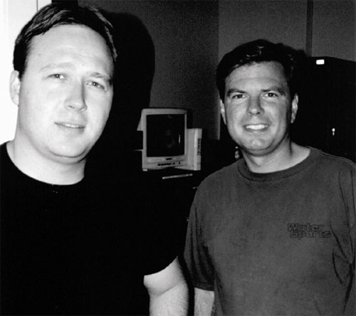 Mike Hanson with Alex Jones