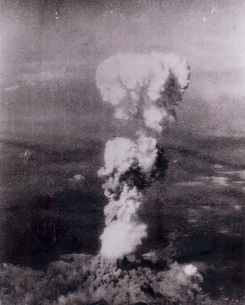 The nuclear explosion over Hiroshima