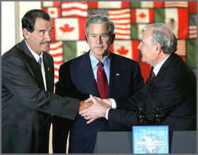 Vicente Fox, George Bush, Paul Martin