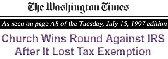 Church Wins Round Against IRS