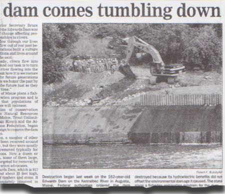 dam comes tumbling down