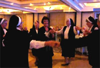 Nuns dance the Jewish Hora