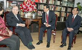 Israel Epstein and Hu Jin Tao