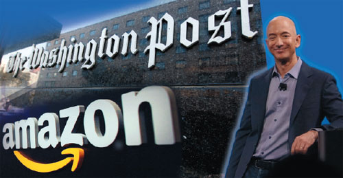 Jeff Bezos owns Amazon and Washington Post