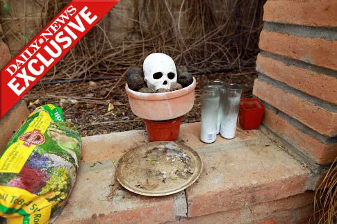 Shrine at Loughner residence in Tucson