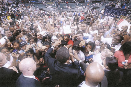 Obama draws a crowd