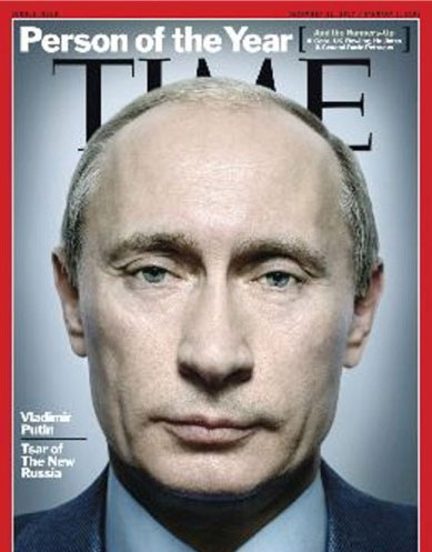 Time magazine named Putin as its Person of the Year