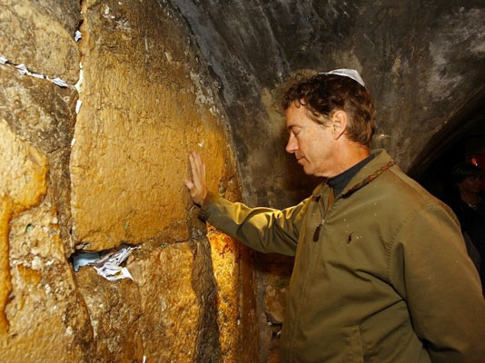 Rand Paul at Wailing Wall