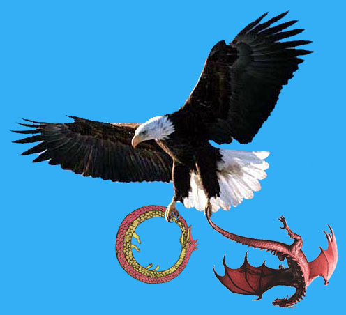 The Great Serpent, the Red Dragon, and the Soaring War Eagle