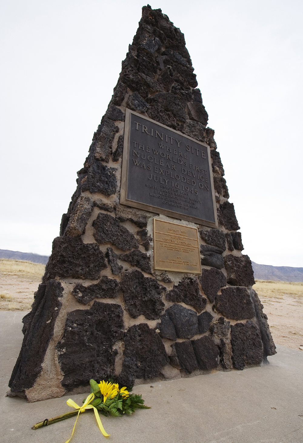 The Trinity Site Pyramid Monument