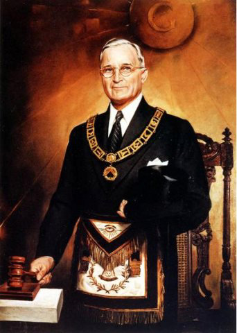 Harry Truman in his Masonic regalia