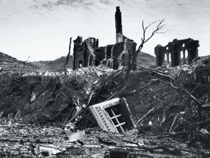 Urakami Cathedral after the bomb