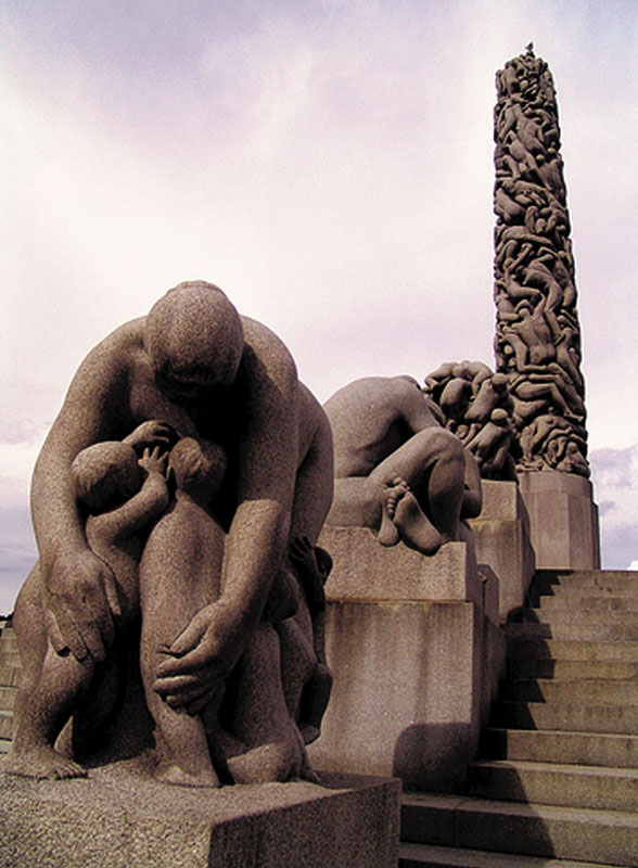 Vigeland Monolith in Oslo, Norway