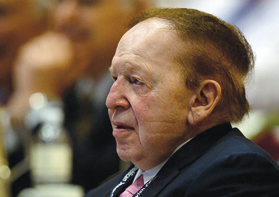 Zionist casino mogul sheldon adelson