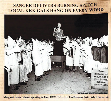 Margaret Sanger speaks to KKK